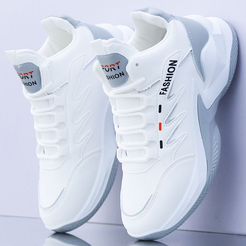 篮球鞋秋冬款男鞋皮面防水运动鞋