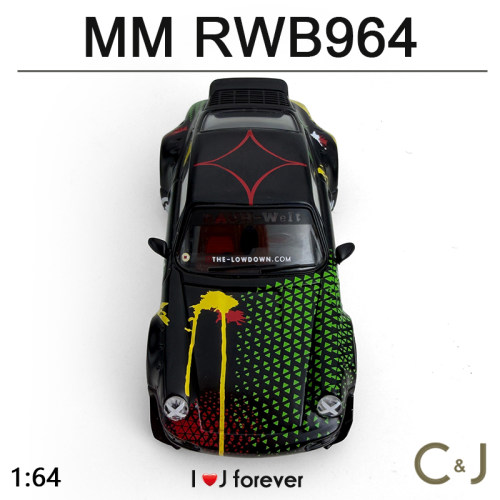 Modelmodel 1/64 RWB 964 奇美拉汽车摆件合金收藏模型