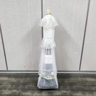 饰保护罩定制 欧式 吸尘器立式 防尘罩家用洗地机韩式 蕾丝装