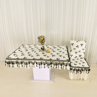 餐桌椅子套罩现代简约餐桌布布艺家用长方形餐椅垫椅套餐桌套装