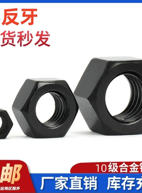 10级细牙反丝反牙螺母左牙薄螺帽 M14M16M18M20M22M24M30*2x1.5x2