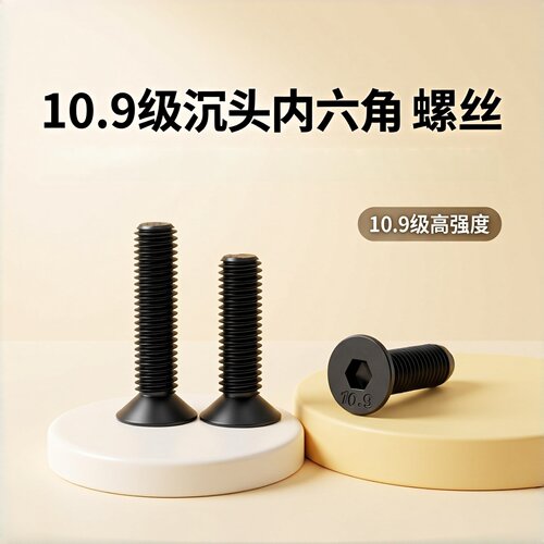 10.9级内六角沉头螺栓DIN7991