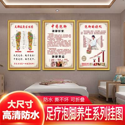 足疗店宣传画高清覆膜