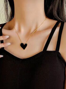 新款钛钢不掉色气质锁骨链