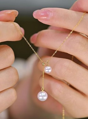 简约气质珍珠项链轻奢百搭锁骨链