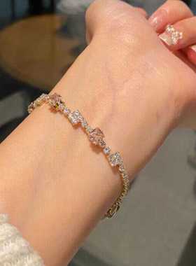 在逃公主皓石手链轻奢小众精致高级感闪耀水晶闺蜜手饰2024年新款