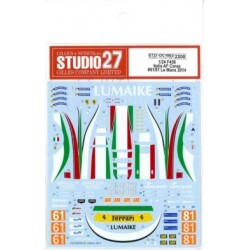 Studio 27 水贴 1/24 458 Italia AF Corse LeMans 2014 DC1063