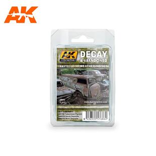 西班牙AK模型效果表现液套装：腐烂和废弃旧化套装 AK4180