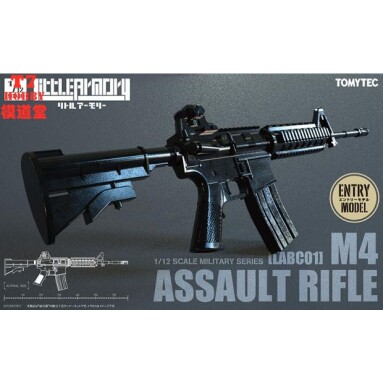 Tomytec 1/12 Little Armory 拼装模型 M4 Assault Rifle LABC01