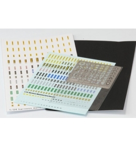 T2M 蚀刻 改造 1/24 赛车 安全带 套装 基础版 黑色 5005B