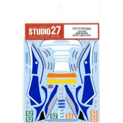 Studio 27 水贴 1/24 F 458 RAM RACING LeMans 2014 DC1064
