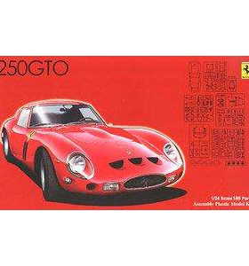 富士美 1/24 拼装车模 Ferrari 250GTO 带金属轮圈特别版 12666