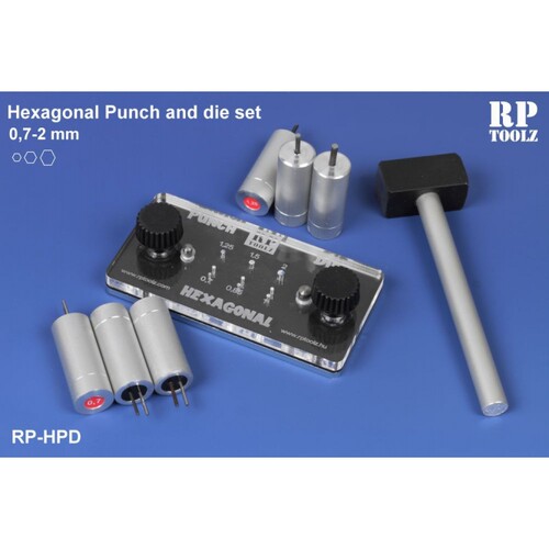 RP TOOLZ PUNCH & DIE 六角孔/六角形制作器打孔机 RP-HPD
