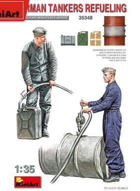 MiniArt 1/35 德国 加注燃料中的油箱 模型 35348
