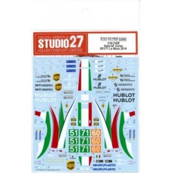 Studio 27 水贴 1/24 458 Italia AF Corse LeMans 2014 DC1062