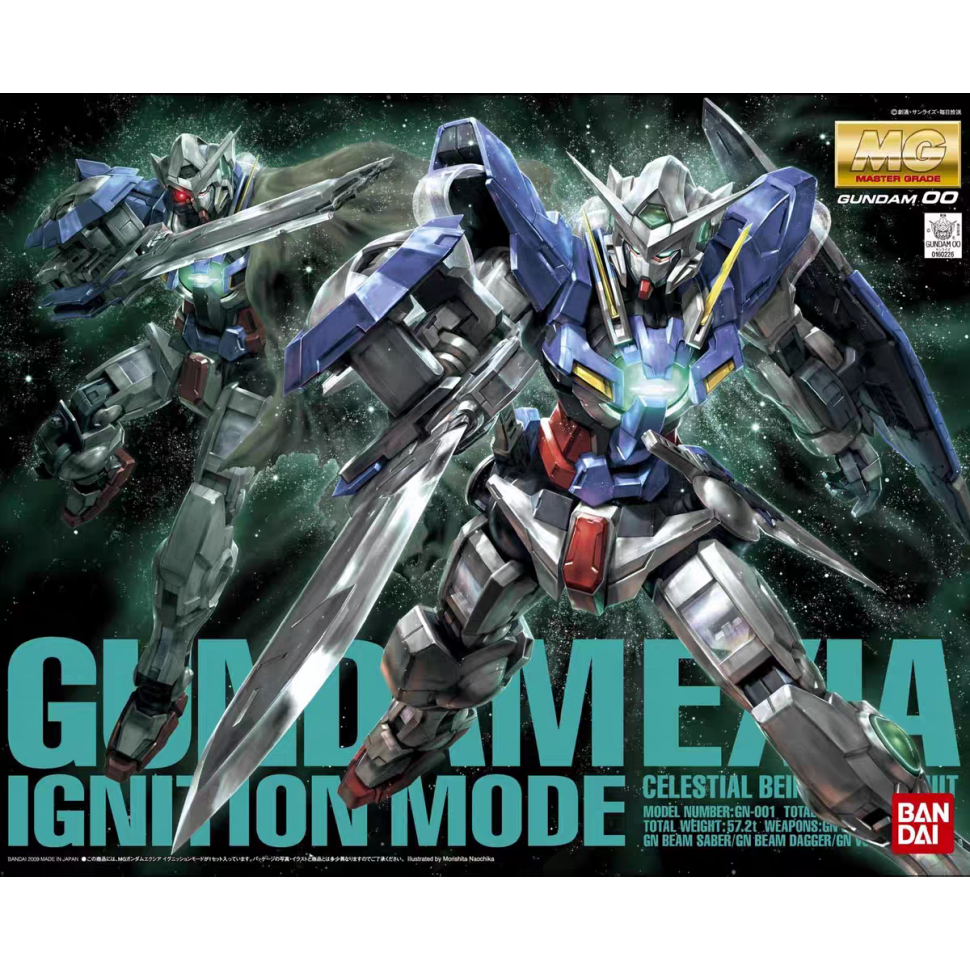 特价 万代 MG 1/100 能天使高达 EXIA 豪华版 战损R1 高达OO 拼装