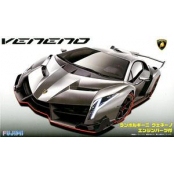 富士美 1/24 拼装车模 Lamborghini Veneno 带引擎版 12592