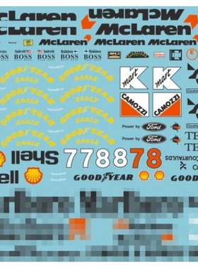 MSM 水贴 1/20  Mclaren  MP4/8   MSMD142