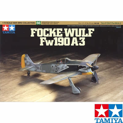 田宫模型 1/72 德国福克沃尔夫 FW190A3战机 60766