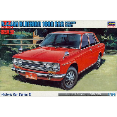 长谷川 1/24 拼装车模 Nissan Bluebird 1600 SSS 1969 21108 HC8