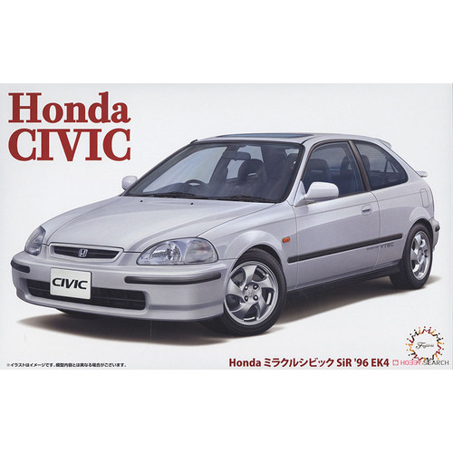富士美 1/24 本田 Miracle Civic SiR `96 EK4 汽车 04706