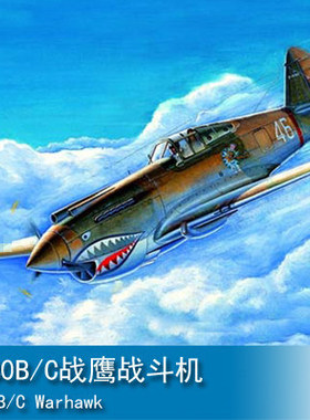 小号手 1/72 P-40B/C战鹰战斗机 01632