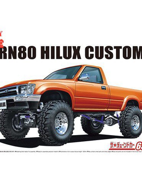 青岛社 1/24拼装车模 RN80 Hilux Long Bed Lifting Up `95 20229