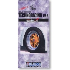 Technoracing 富士美 15寸轮圈连轮胎模型 Deep 19295