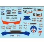 MSM 水贴 1/20 Kimi Raikkonen 赛车服头盔水贴 MSMD046