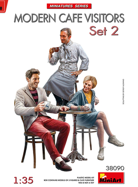 MiniArt 1/35 现代咖啡馆客人套装2  38090