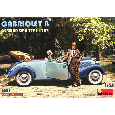MiniArt 1/35 Cabriolet B德国170V型 开蓬轿车 模型 38018