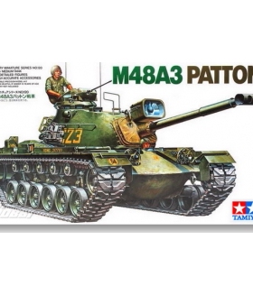 田宫拼装坦克模型 1/35 美军 M48A3 PATTON巴顿坦克35120