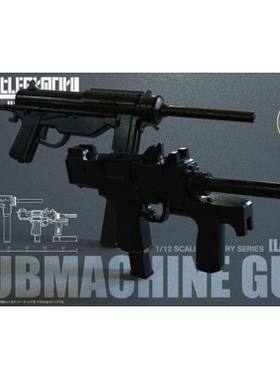 Tomytec 1/12 Little Armory 拼装模型 Submachine Gun LABC03