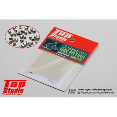 TopStudio 模型改造件 1.0mm 六角螺帽 10粒装 TD23209
