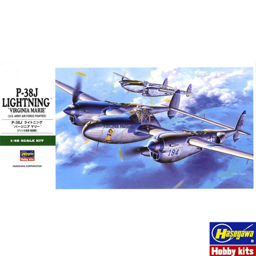 长谷川1/48 美国 洛克希德·马丁 P-38J闪电战斗机  09101