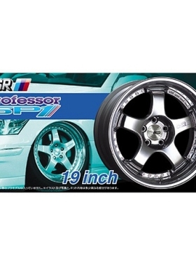 青岛社 1/24 SSR Professor SP1 19寸 轮圈连轮胎模型 05253