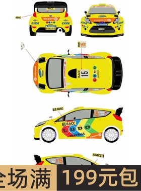 特价Racing Decal 43 水贴 1/24   Fiesta WRC #15 2011 RD24/002