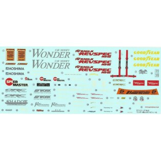 青岛社1/24 D1原装水贴 Wonder Haruyama A31 Cefiro 03767