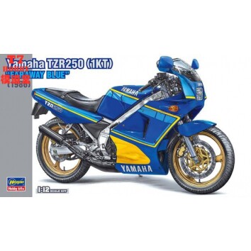 长谷川1/12 拼装摩托模型Yamaha TZR250 1KT Faraway Blue 21737