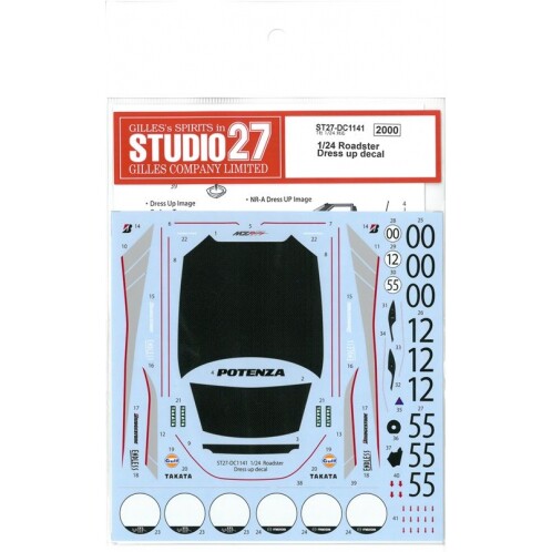 Studio 27 水贴 1/24   MX-5 Roadster Dress Up 配T DC1141