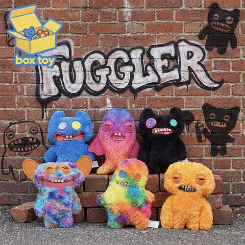 正版Fuggler萌牙怪兽混沌兽系列毛绒公仔丑萌可爱潮流玩偶礼物
