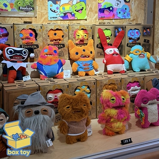 正版Fuggler授权实体店萌牙怪兽放克牙宝怪物搞怪毛绒潮玩公仔