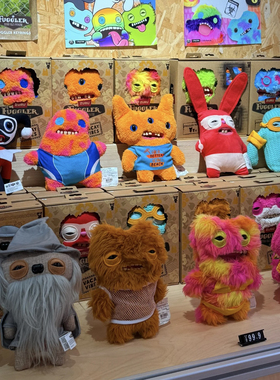 正版授权Fuggler萌牙怪兽官方正品放克牙宝怪物搞怪毛绒潮玩公仔