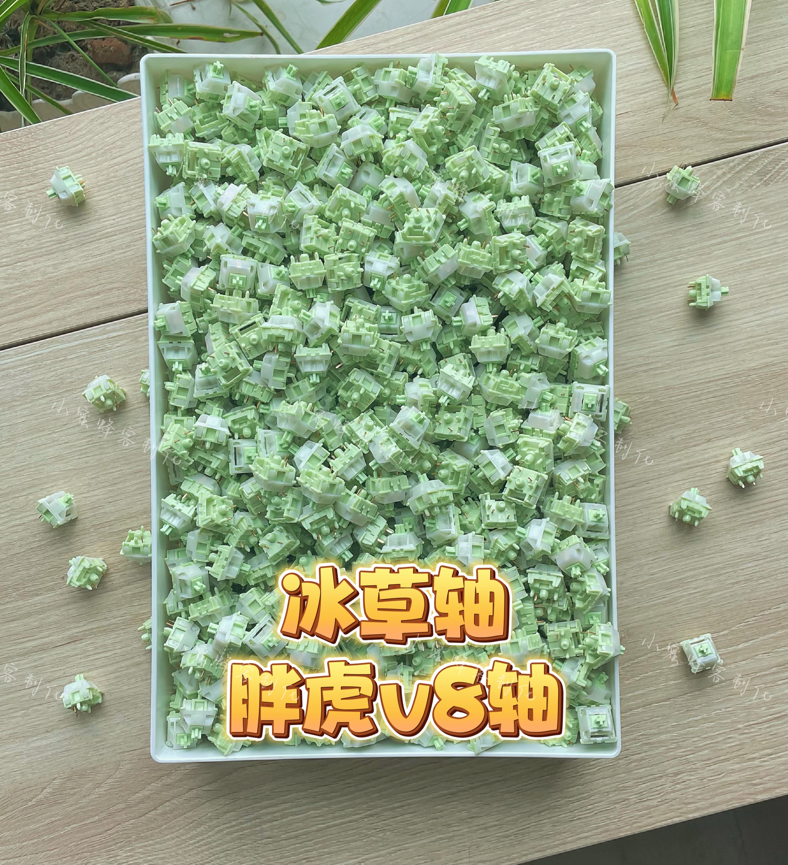 冰草轴，胖虎v8轴，小蜜蜂手工精润，正版米勒3204润滑，到手即用
