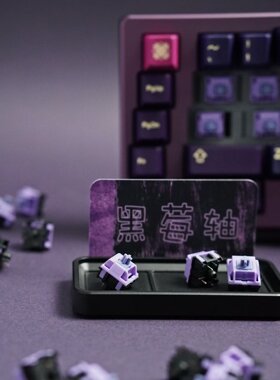 黑莓轴 静音轴 触底感明确 客制化机械键盘轴体 五脚轴（HMX&YG）