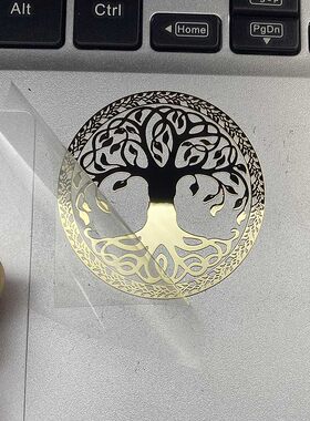 生命之树财富树手机金属贴