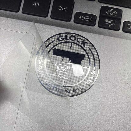 GLOCK格洛克士气章手机金属贴平板电脑摩托装饰贴个性防水反光贴