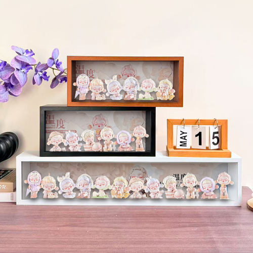 适用POPMART泡泡玛特SP系列温度手办盲盒收纳展示框盒可挂墙灯串