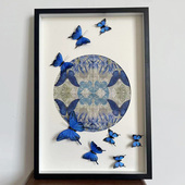 衍纸画相框DIY中空2㎝3㎝立体框轻黏土蝴蝶标本干花贝壳装 裱画框