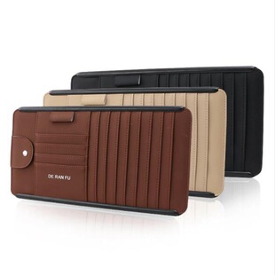 汽车遮阳板收纳多功能cd夹包车载CD包光盘套气车用品碟片遮阳板套